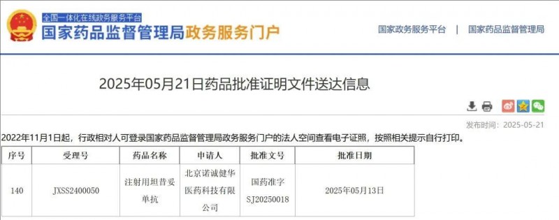 坦昔妥单抗获批用于弥漫性大B细胞淋巴瘤