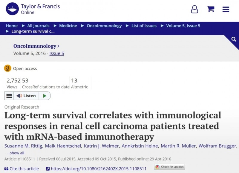 Oncoimmunology杂志