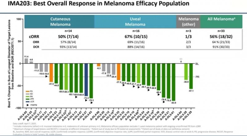 IMA203治疗黑色素瘤的数据