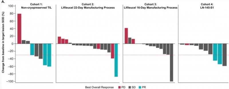 TIL细胞疗法治疗头颈癌患者肿瘤负荷的变化