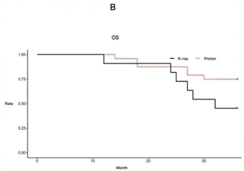 质子治疗肺癌的总生存数据