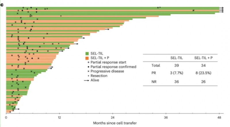 TIL细胞疗法联合PD-1治疗胃肠道肿瘤的数据