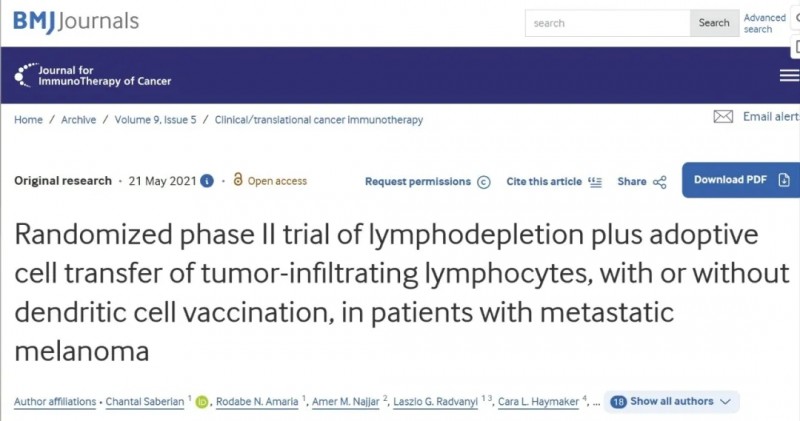 最长CR超10年!实体瘤抗癌黑科技再升级,TIL+DC联合疗