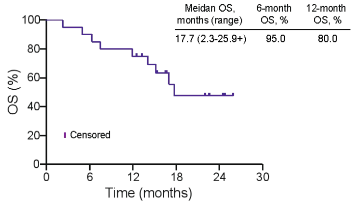 NK细胞联合PD-1治疗晚期非小细胞肺癌的中位总生存期