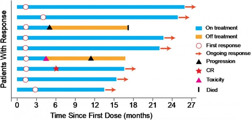 NK细胞联合PD-1治疗晚期非小细胞肺癌的客观缓解率