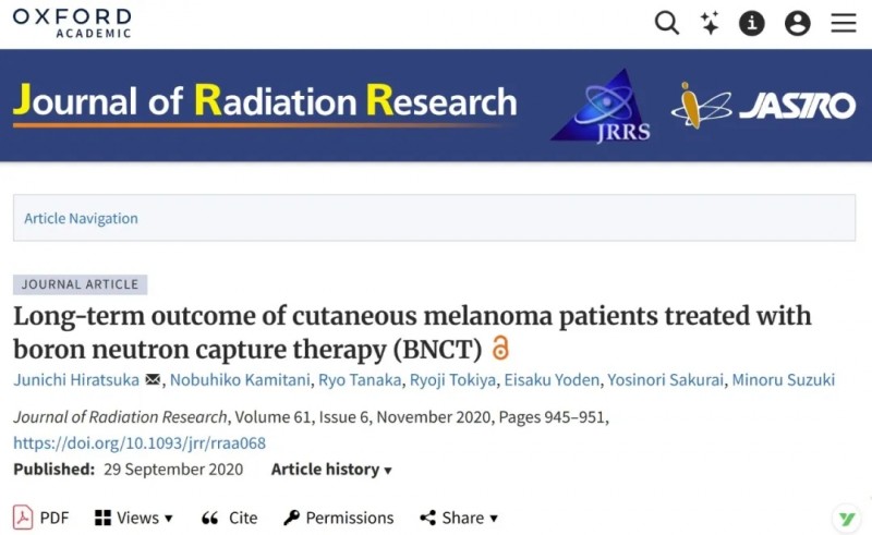 30分钟精准杀癌!BNCT以88%高控率+7.5年长效缓解,打破放疗天花板