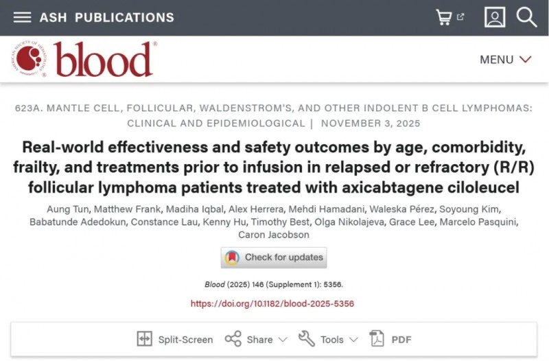 axicabtagene ciloleucel的报道