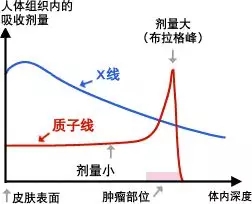 质子治疗和传统放疗放射剂量对比