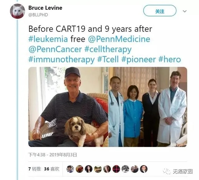 CAR-T疗法治疗成功的白血病患者BILL Ludwigs CAR-T疗法治疗成功的白血病患者BILL Ludwigs