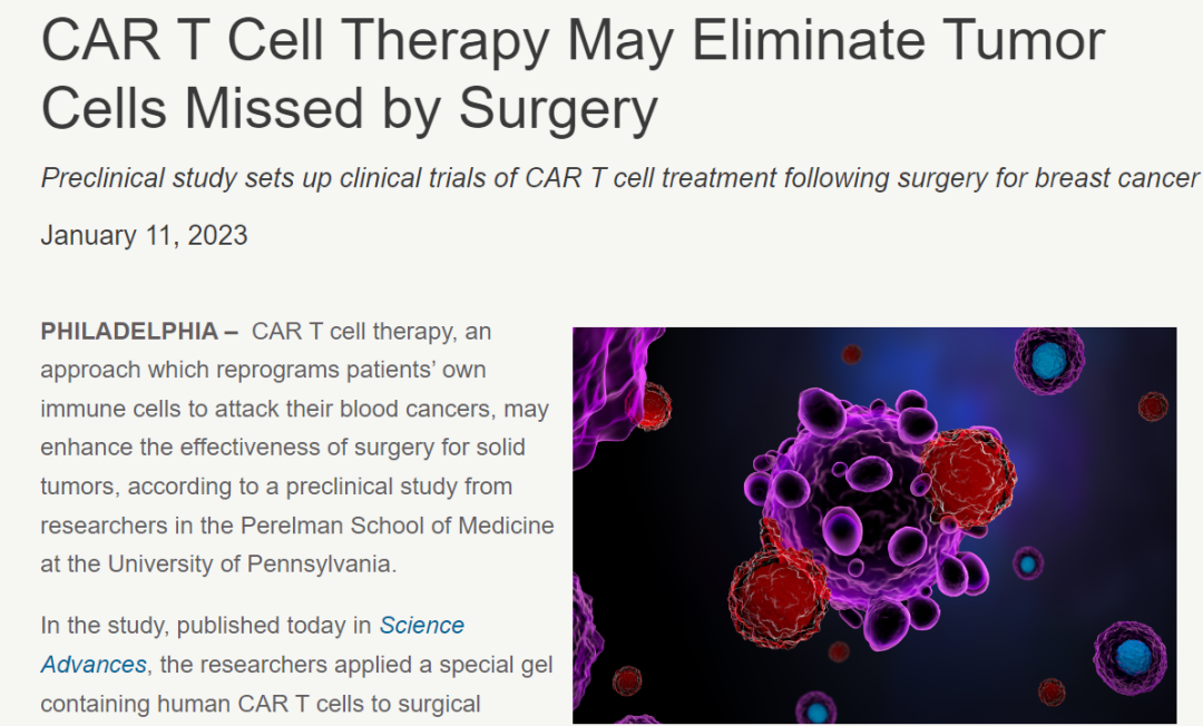 CAR-T疗法报道 CAR-T疗法报道