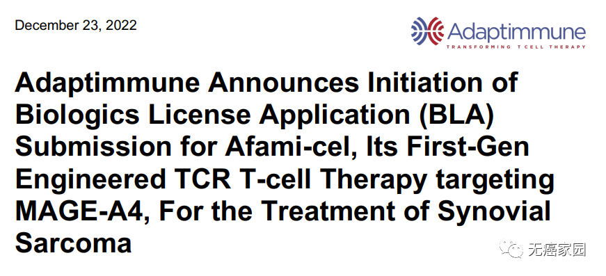 全球第二款实体瘤TCR-T疗法ADP-A2M4有望上市,剑指