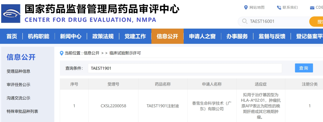 TAEST1901临床试验申请获批 TAEST1901临床试验申请获批
