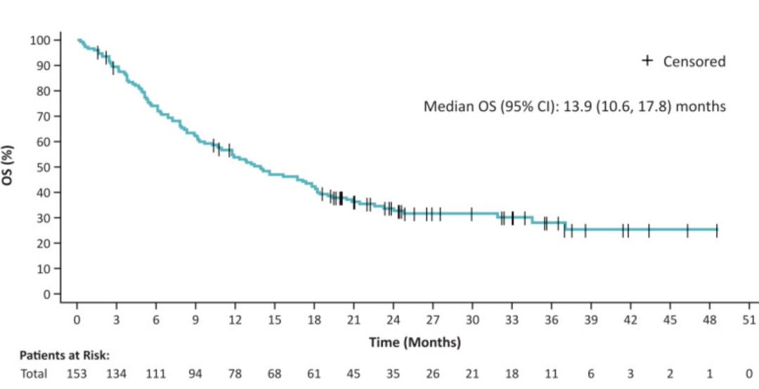 Lifileucel中位总生存期 Lifileucel中位总生存期
