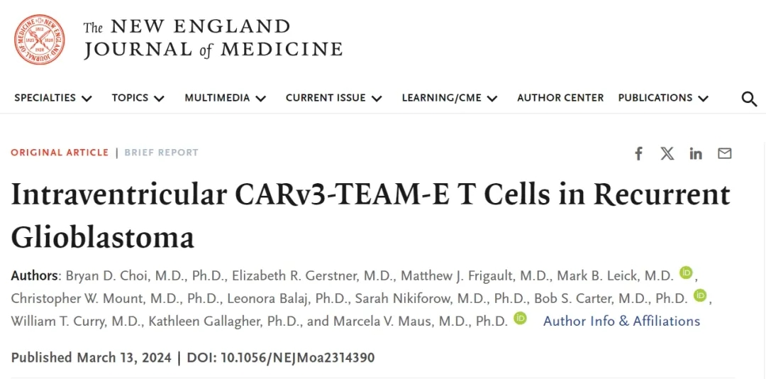 CARv3-TEAM-E为胶质母细胞瘤带来一线生机,5天内肿