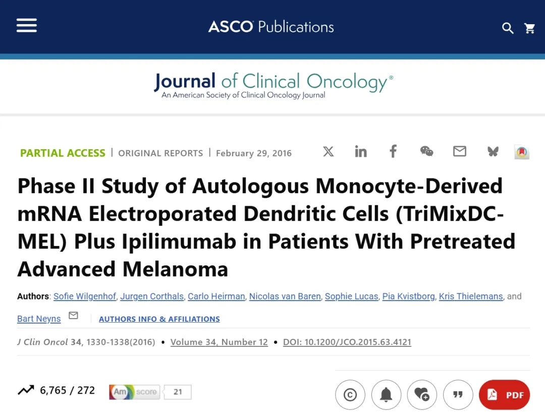 复杂转移有救了!DC疫苗联合疗法让34%患者活过3年,控病率
