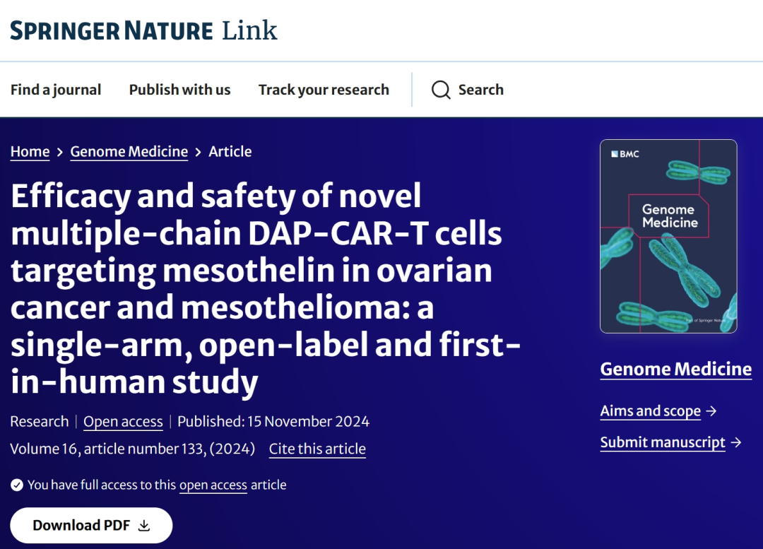 Genome Medicine杂志